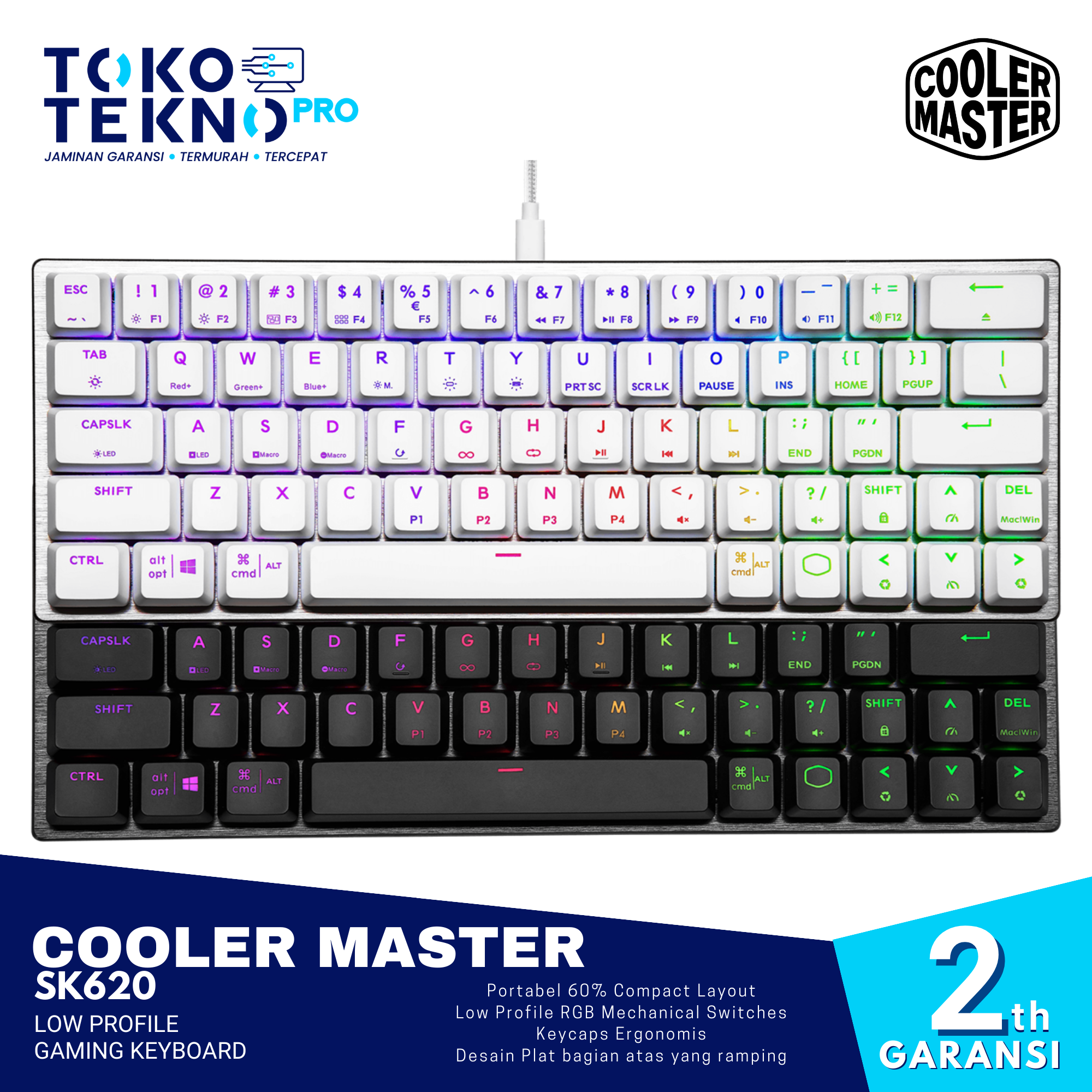 Cooler Master SK620 Low Profile Gaming Keyboard