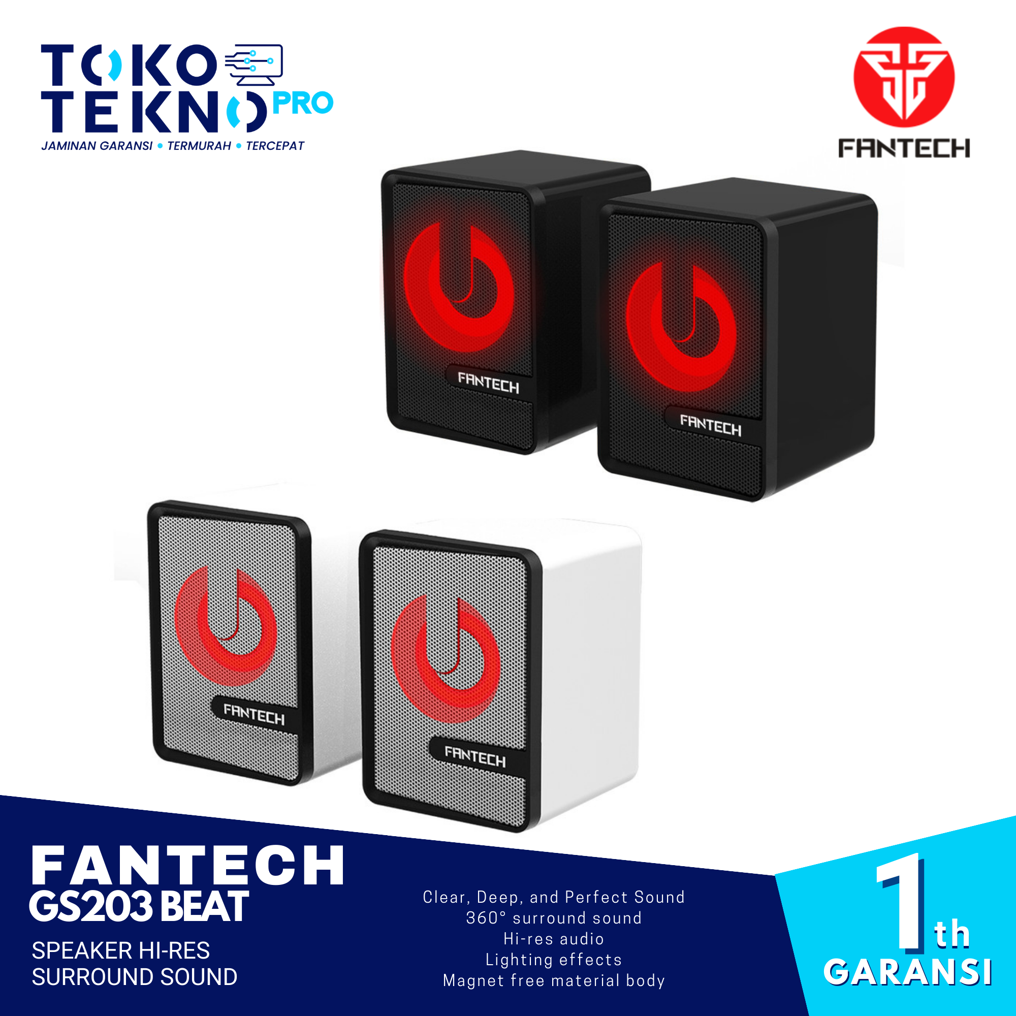 Fantech GS203 Beat Speaker Hi-Res Surround Sound