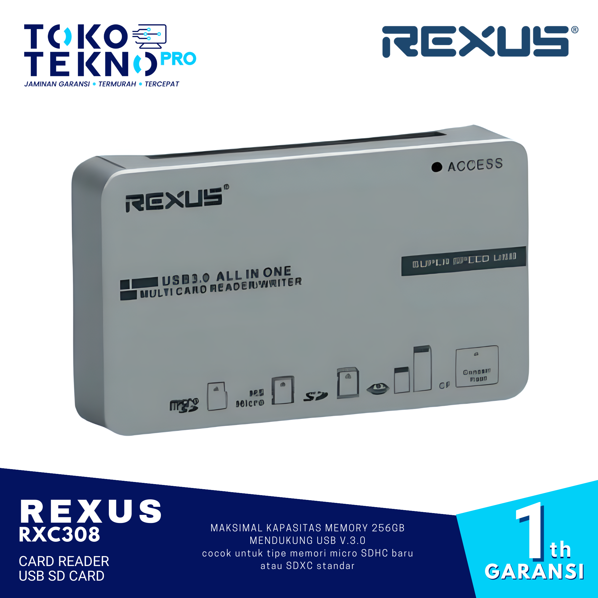 Rexus RXC 308 / C308 Card Reader USB SD Card