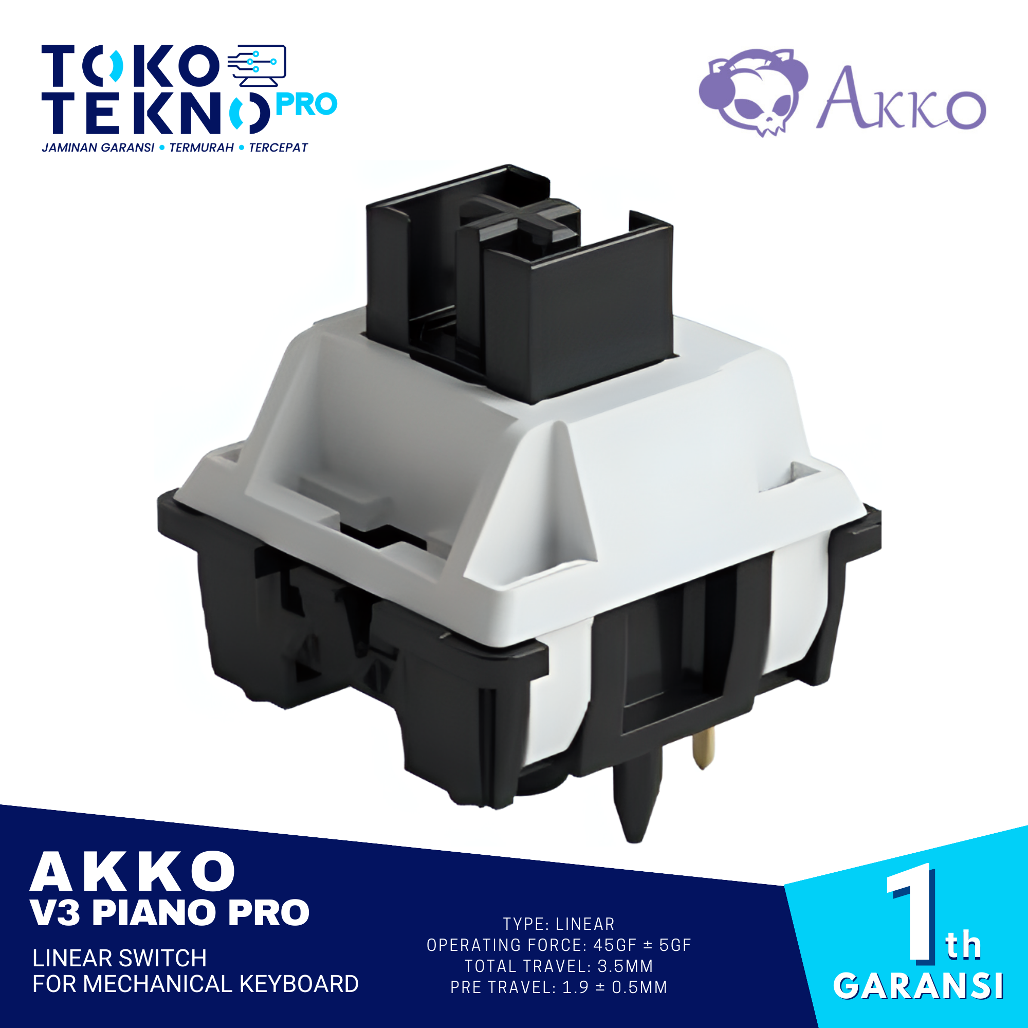 Akko V3 Piano Pro Linear Switch For Mechanical Keyboard