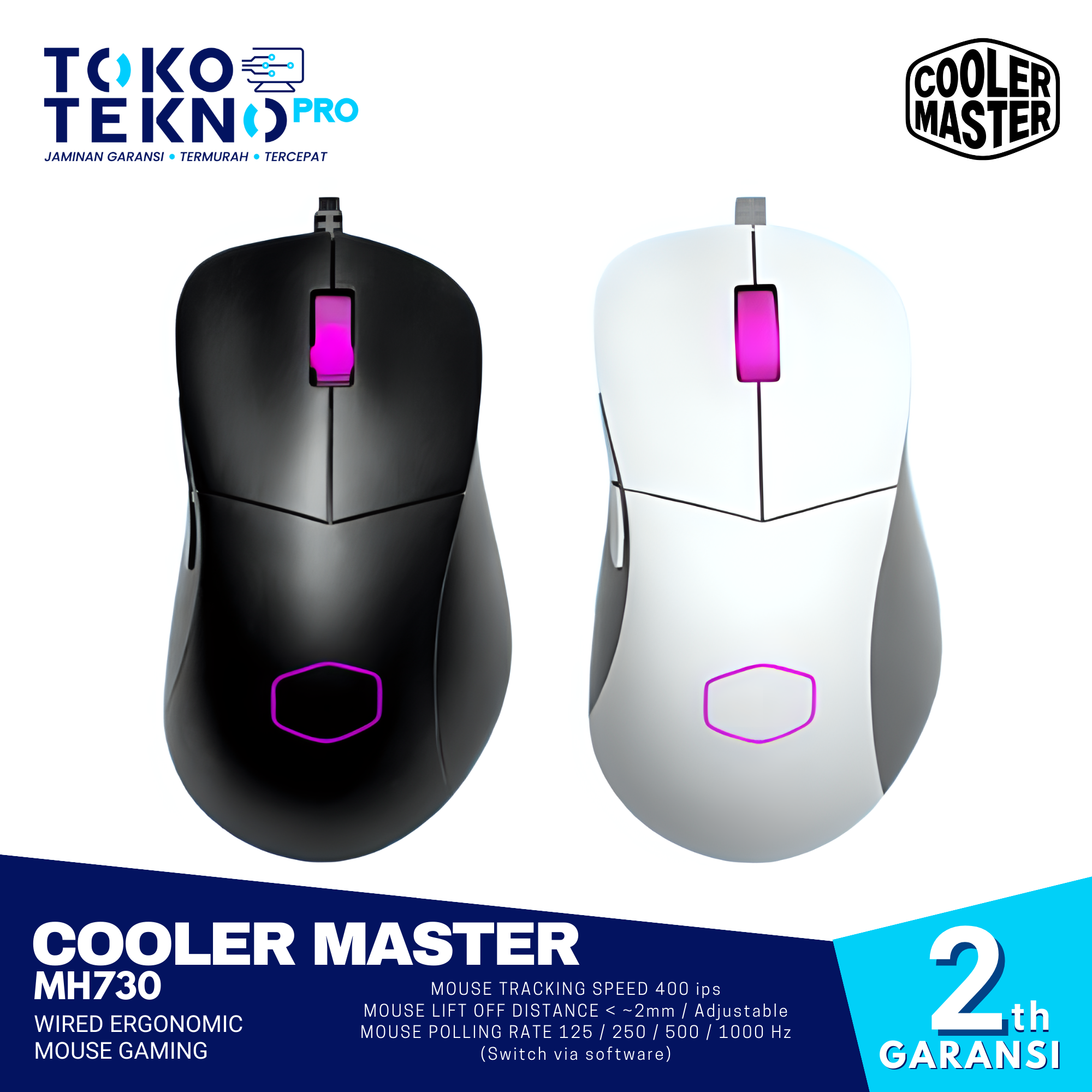 Cooler Master MM730 Wired Ergonomic Mouse Gaming