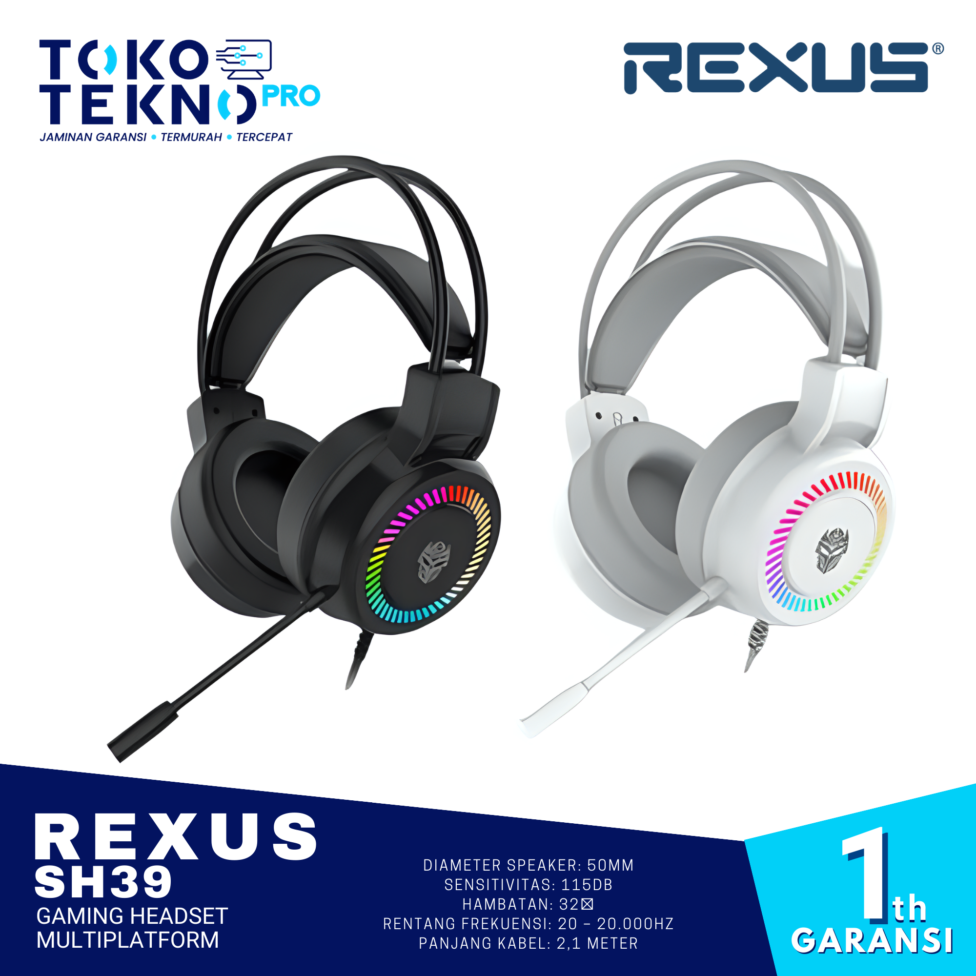 Rexus SH39 Gaming Headset Multiplatform