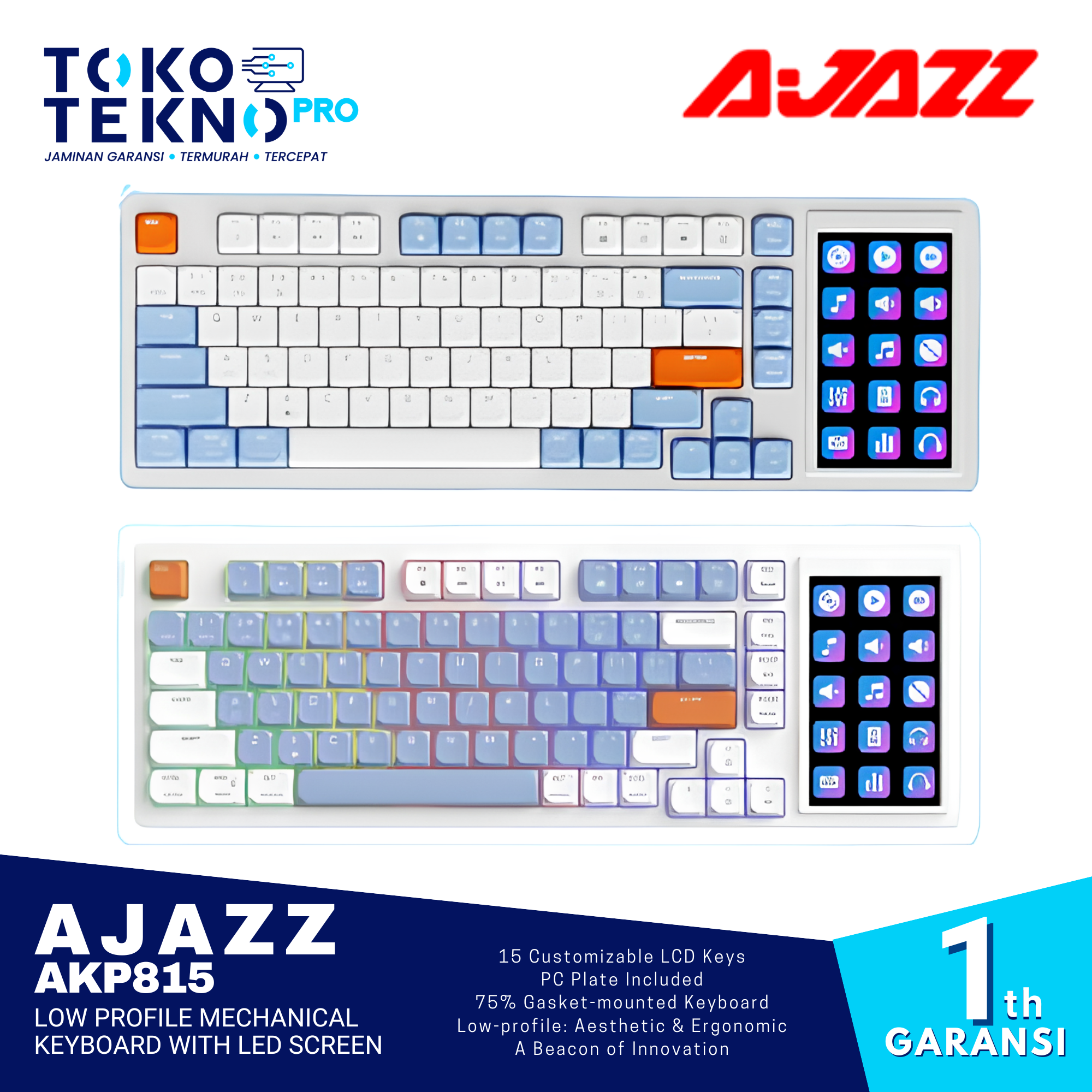 Ajazz AKP-815 With LED Screen