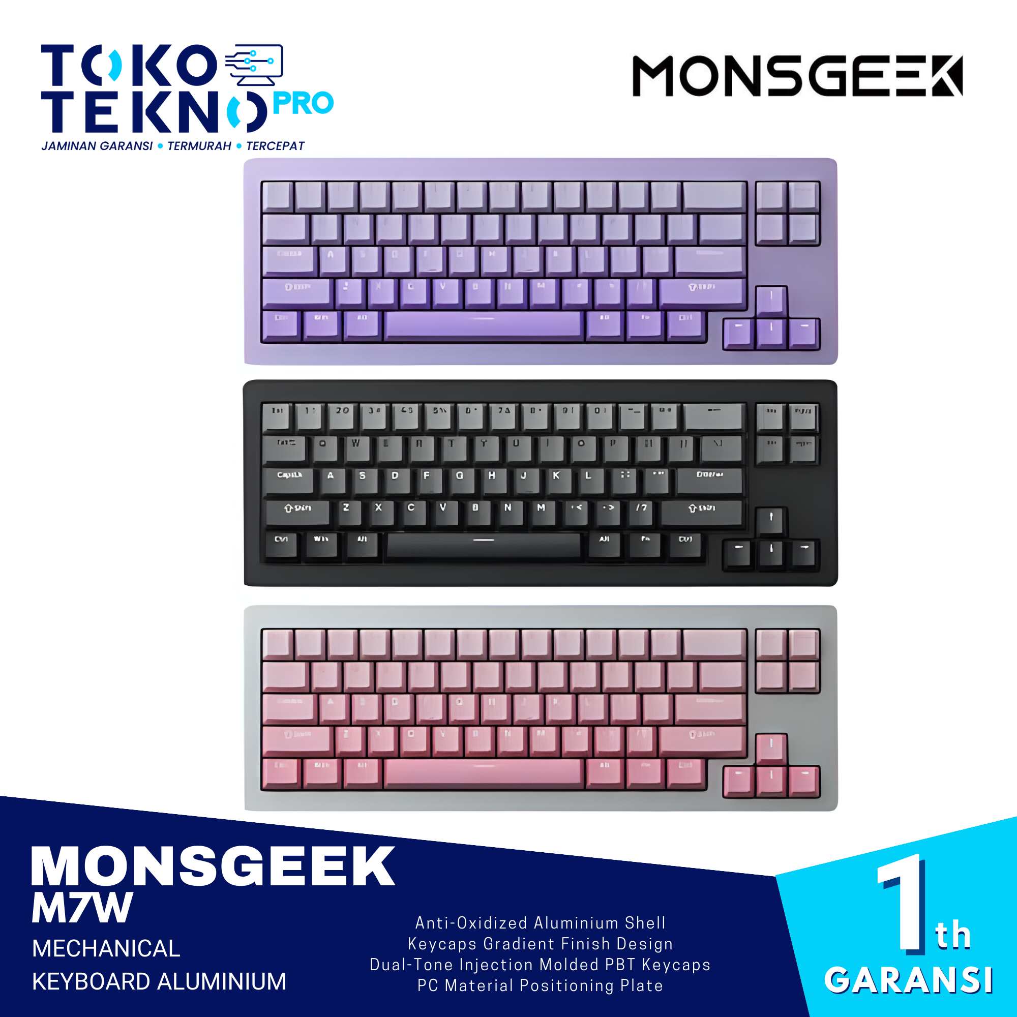 MONSGEEK x MYNK M7W Mechanical Keyboard Aluminium 65%