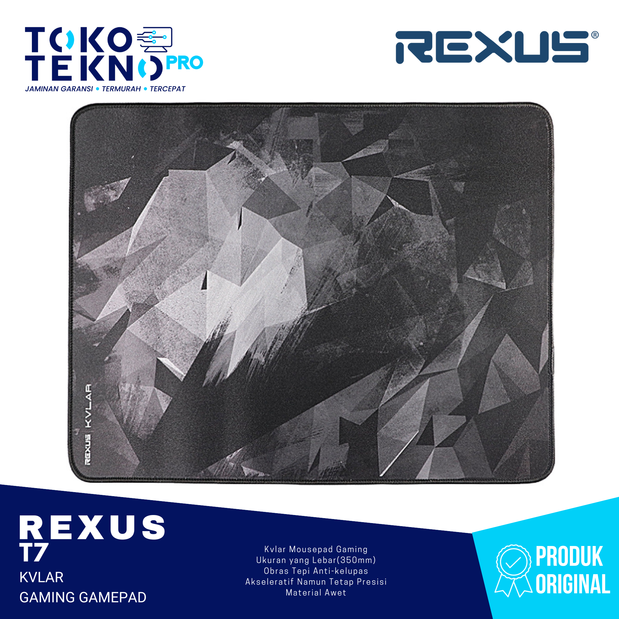 Rexus T7 Kvlar Mousepad Gaming Deskmat Speed Edition