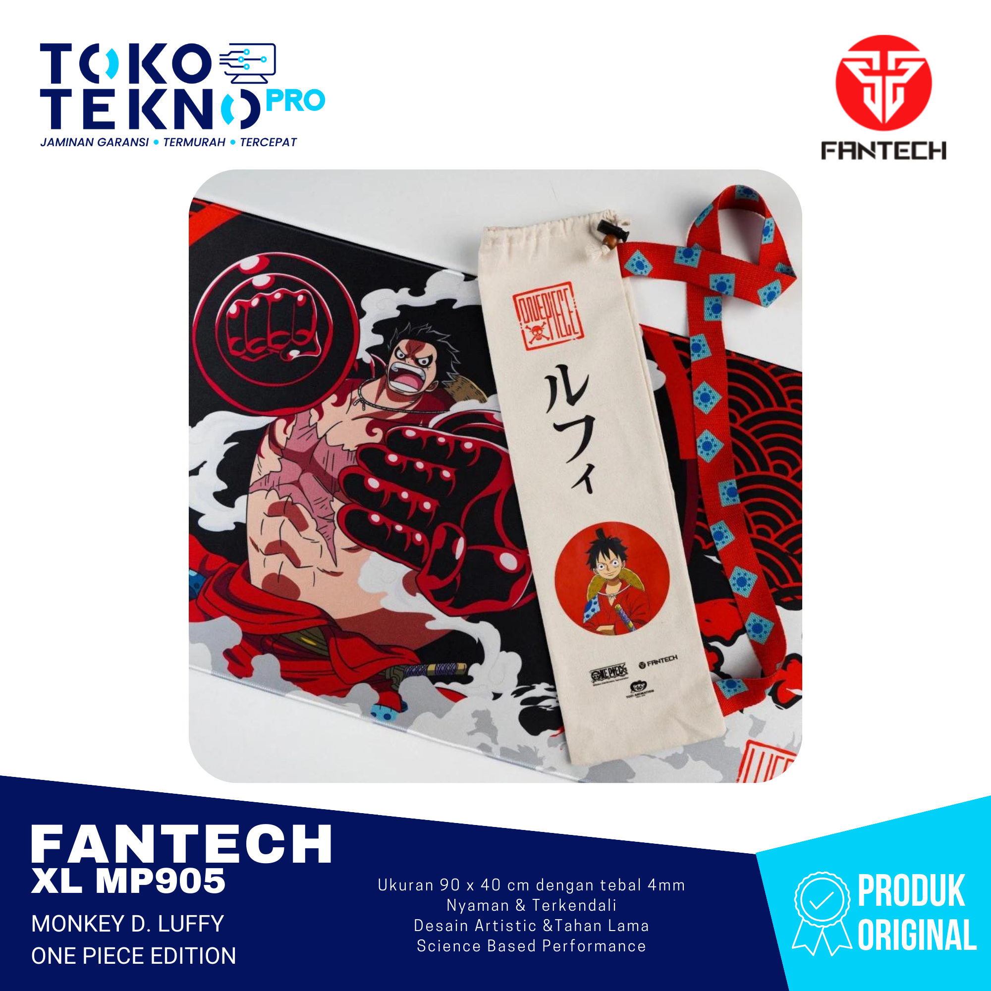 Fantech Deskmat Luffy One Piece Edition Mousepad XL MP905