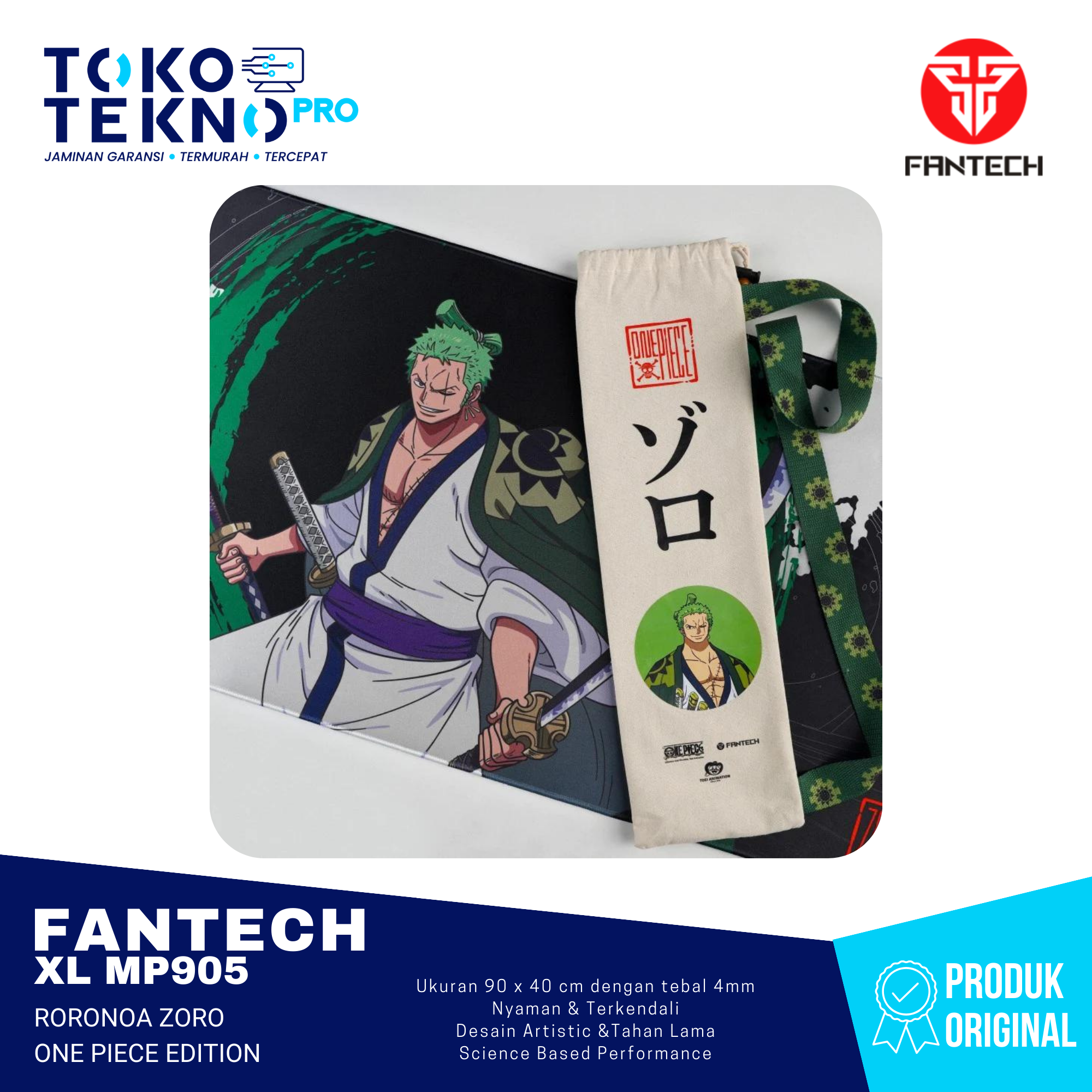 Fantech Deskmat Zoro One Piece Edition Mousepad XL MP905