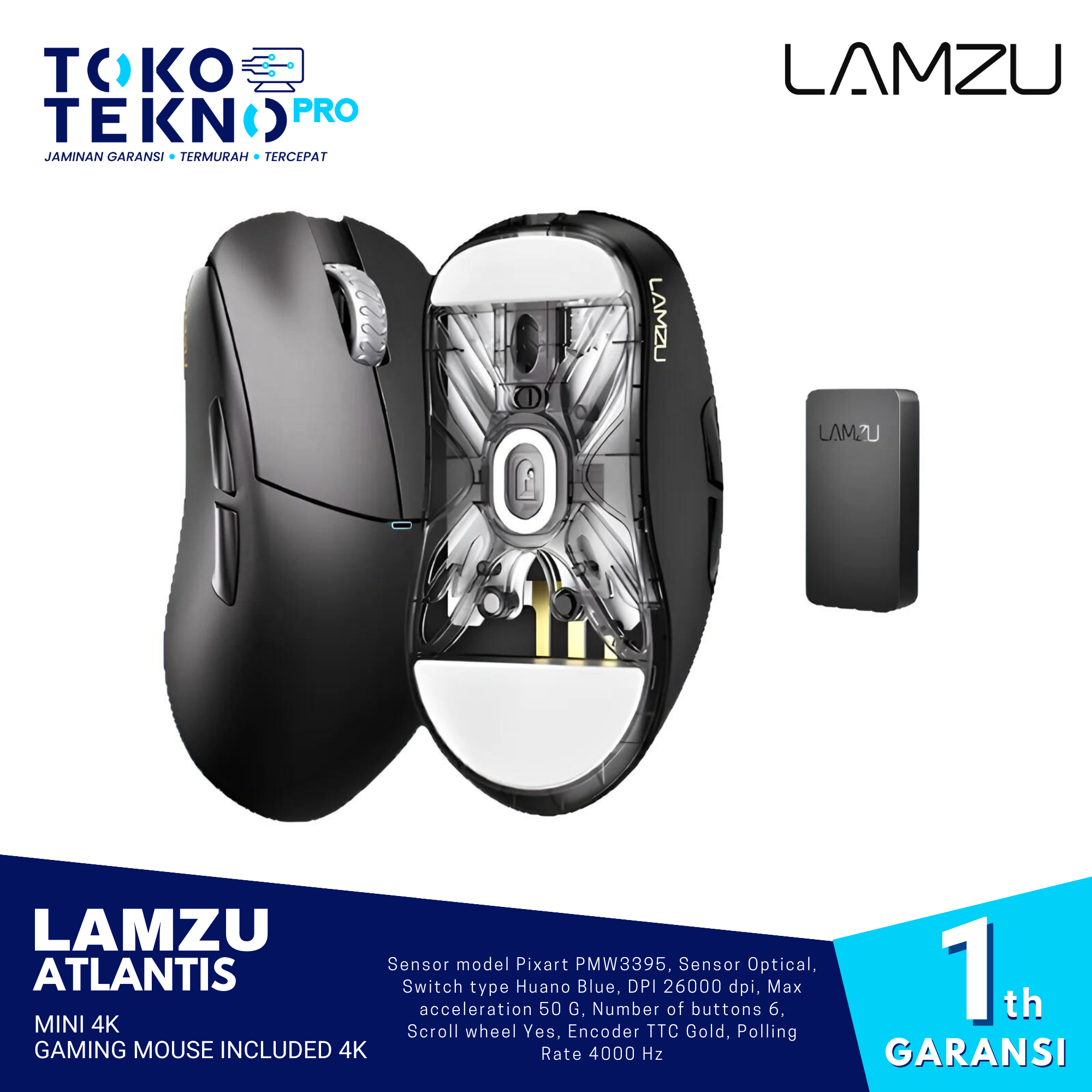 Lamzu Atlantis Mini 4K Wireless Superlight