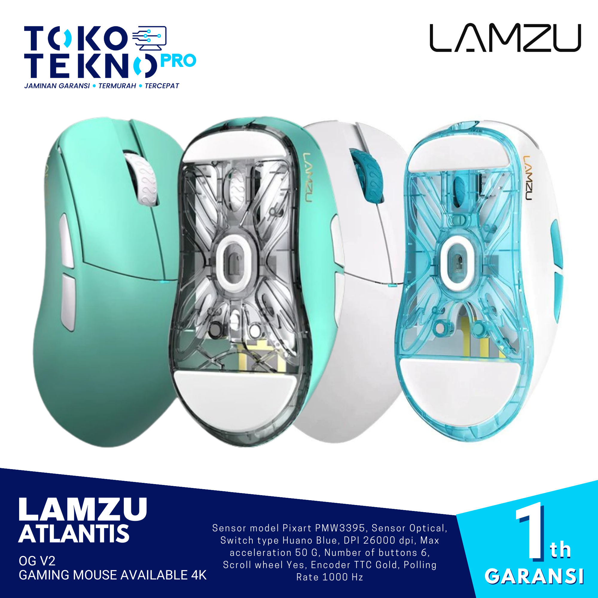Lamzu Atlantis OG V2 Pro Wireless Superlight Gaming Mouse Available 4K