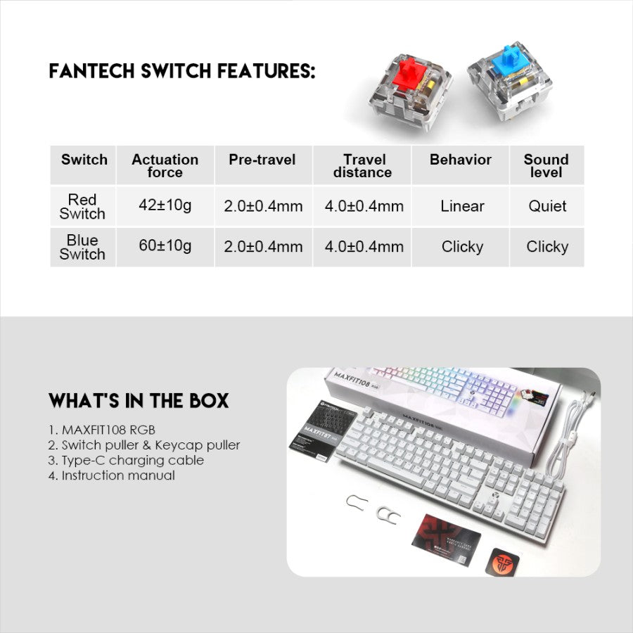 Fantech MK855 Maxfit108