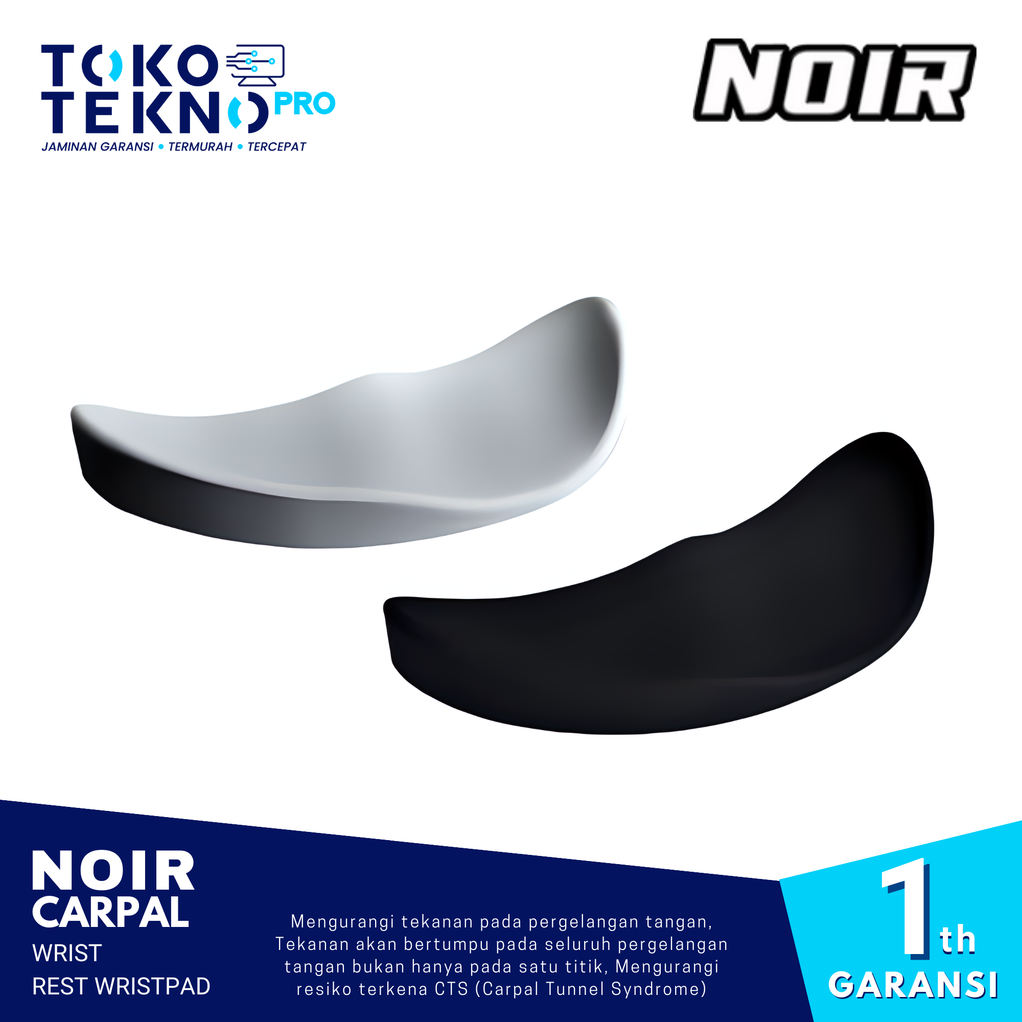 Noir Carpal Wrist Rest Wristpad For Gaming Mouse