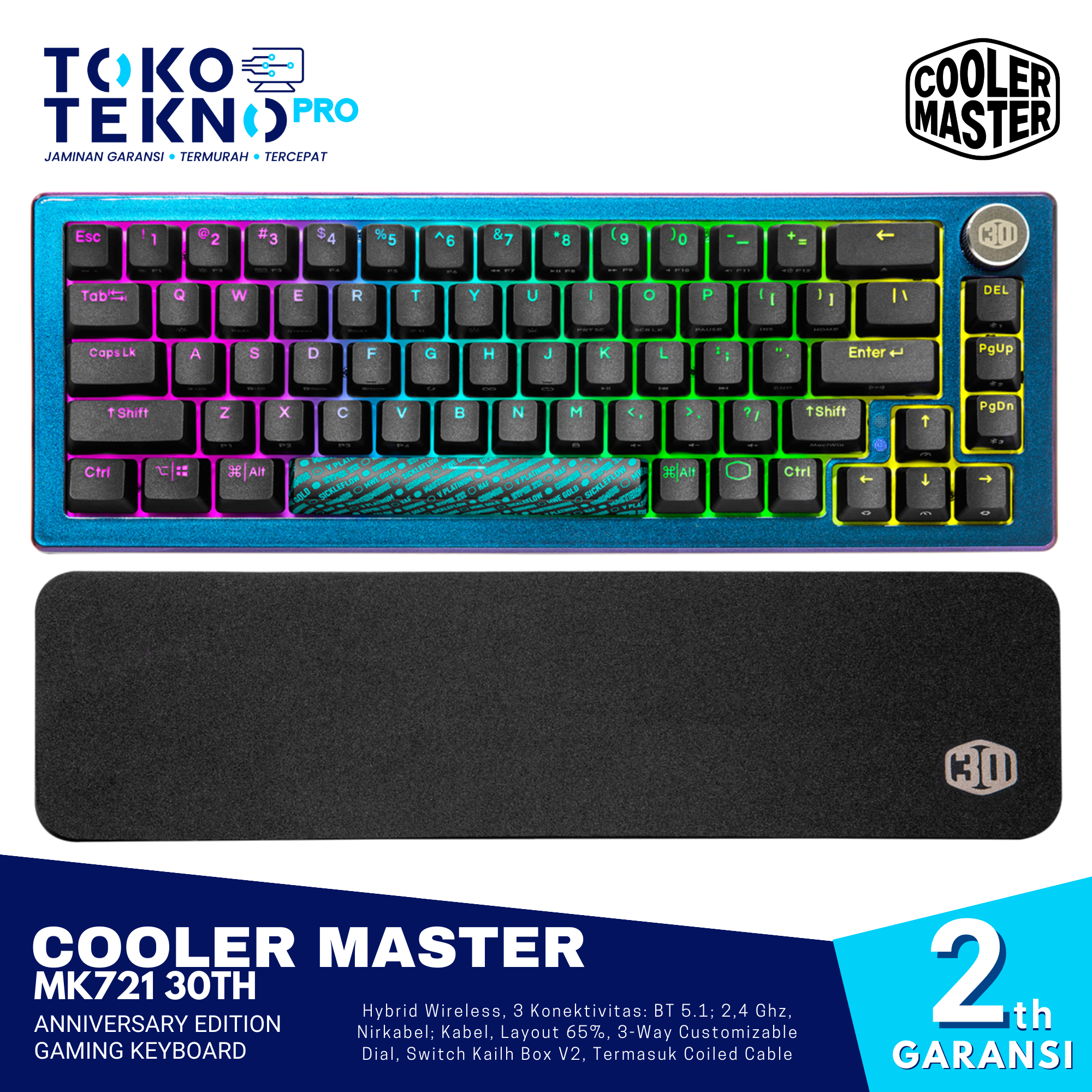 Cooler Master MK721 30th Anniversary Edition Gaming Keyboard