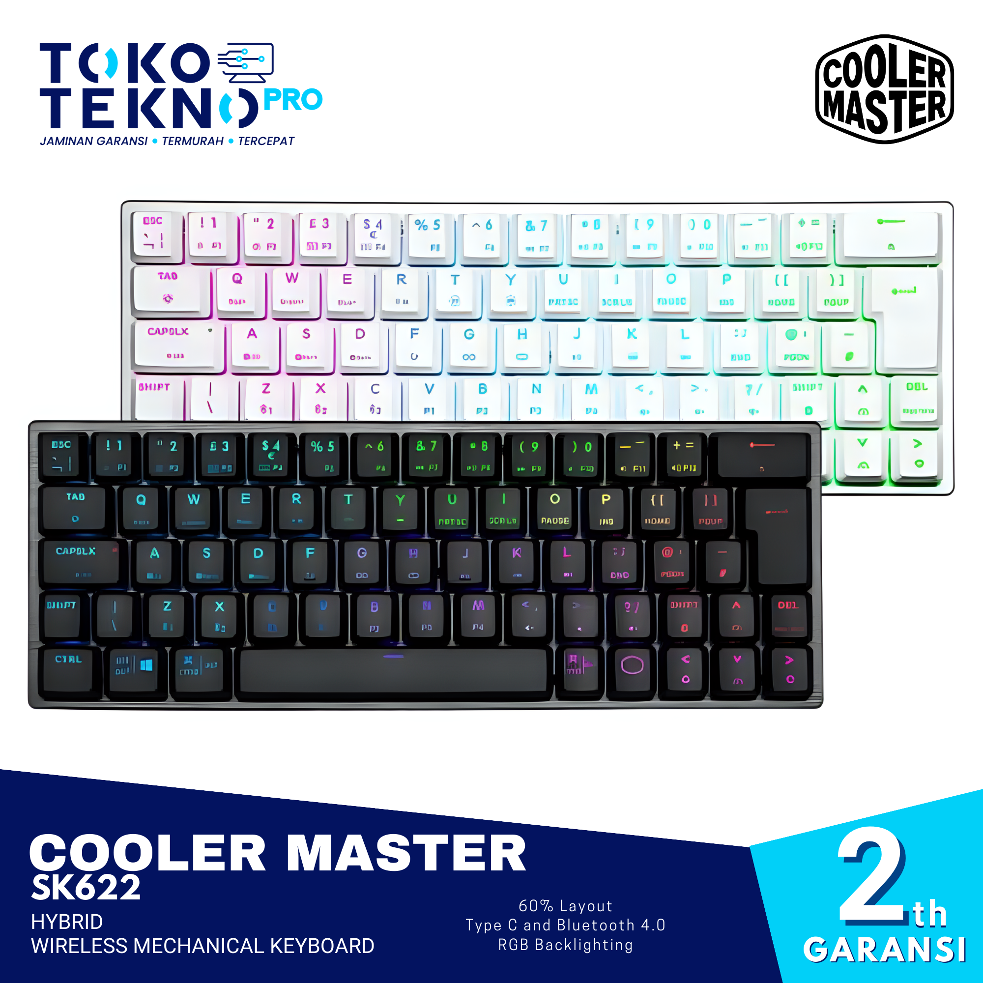 Cooler Master SK622 Hybrid Wireless Mechanical Keyboard