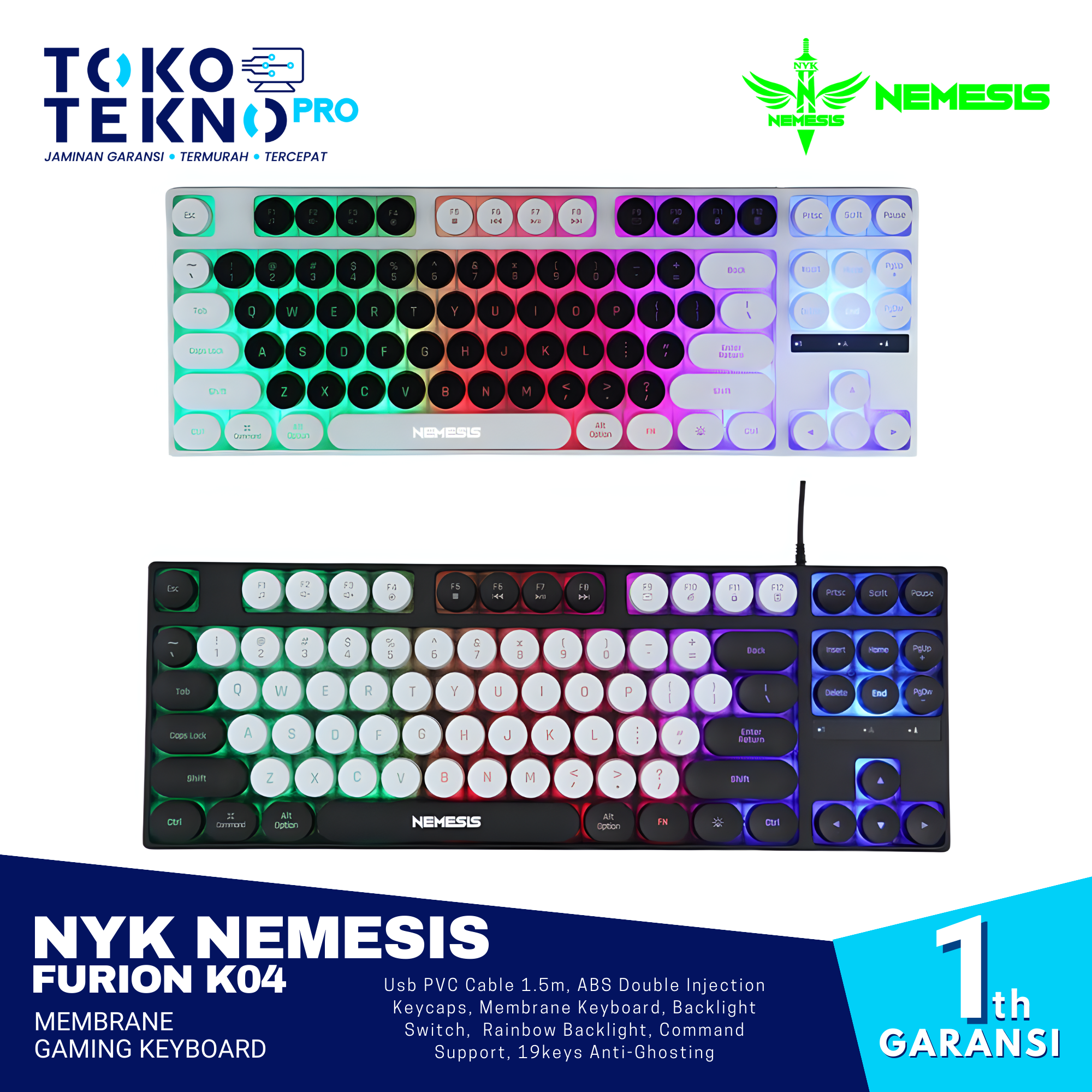 NYK Nemesis Furion K04 Membrane Gaming Keyboard