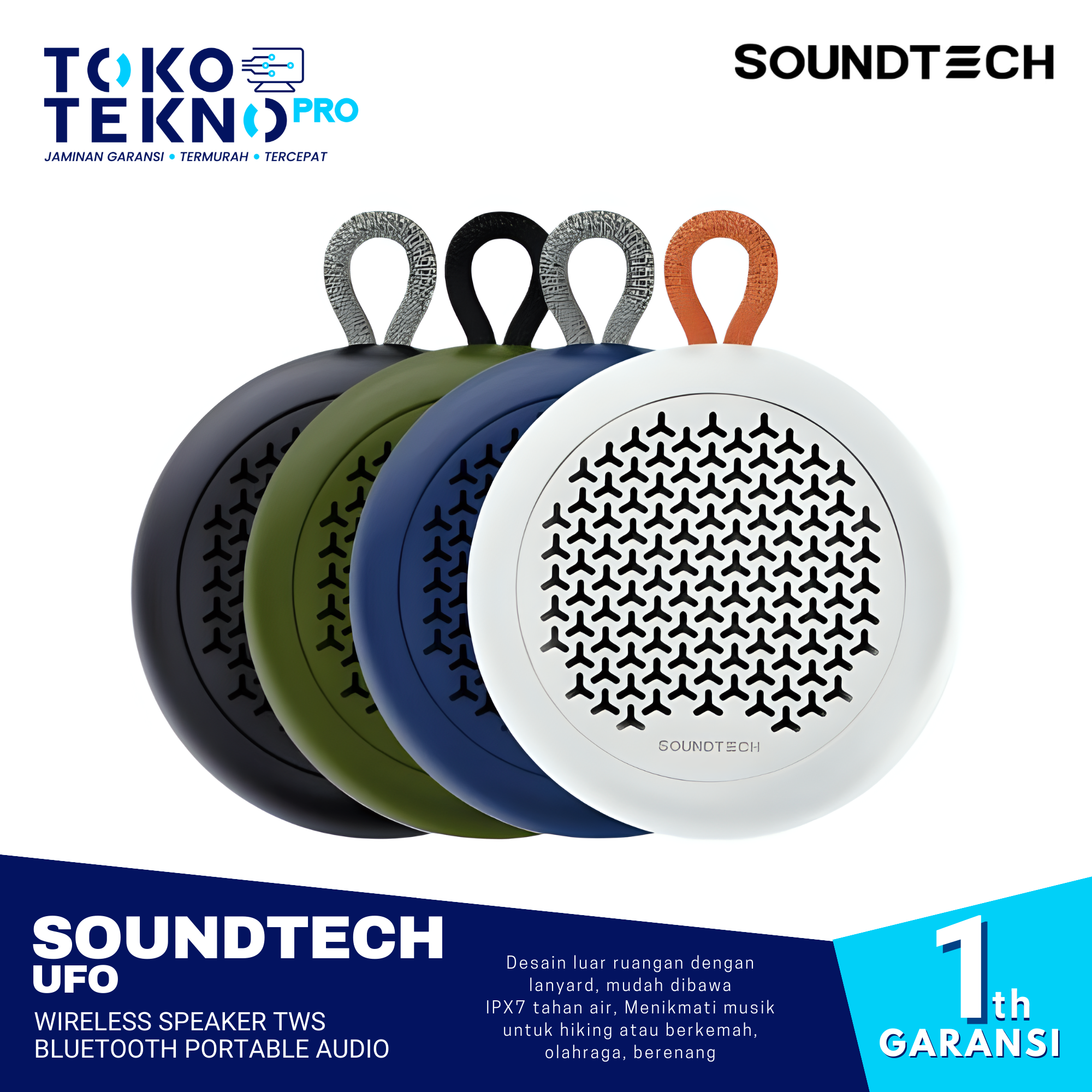 Soundtech UFO Wireless Speaker TWS Bluetooth Portable Audio