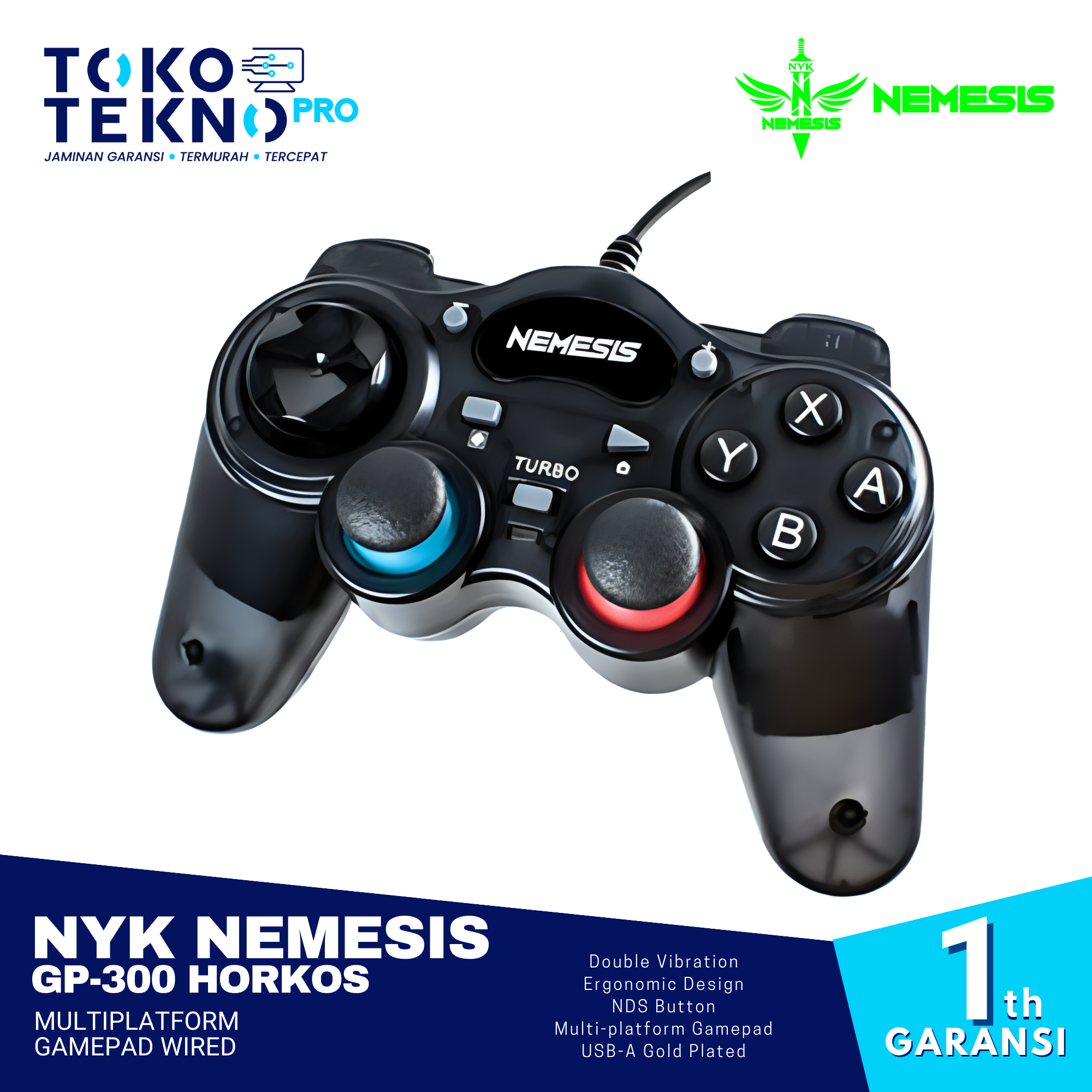 NYK Nemesis GP300 Horkos Multiplatform Gamepad