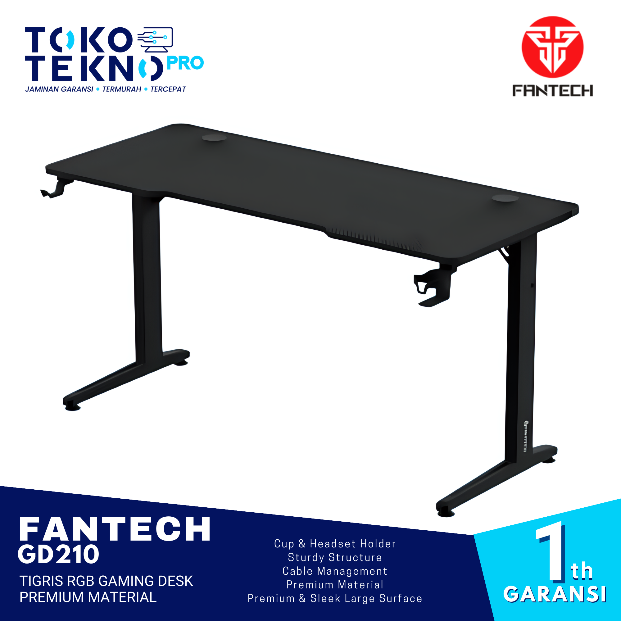 Fantech GD210 Tigris RGB Gaming Desk Premium Material