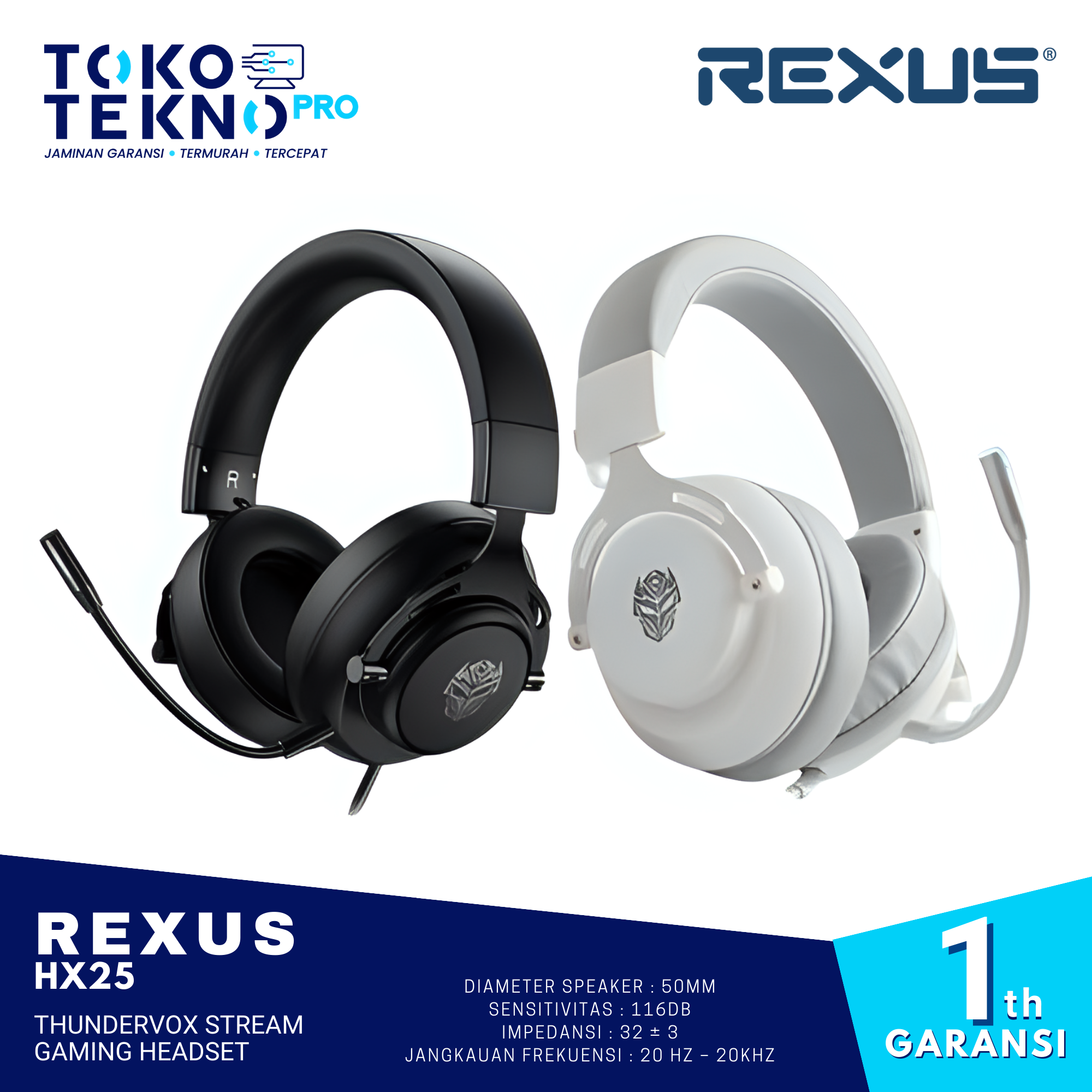 Rexus HX25 Thundervox Stream Gaming Headset