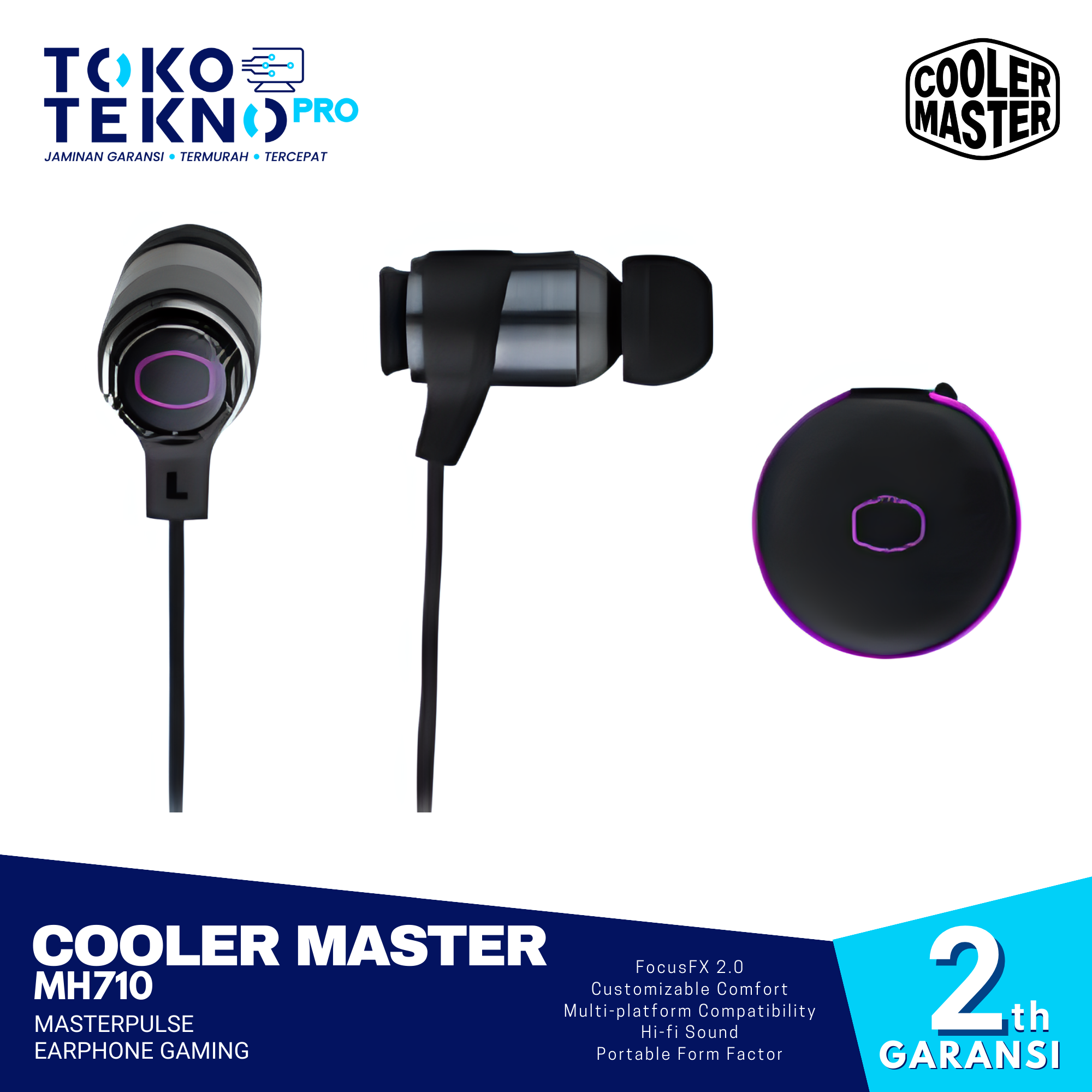 Cooler Master MH710 / MH-710 MasterPulse Earphone Gaming