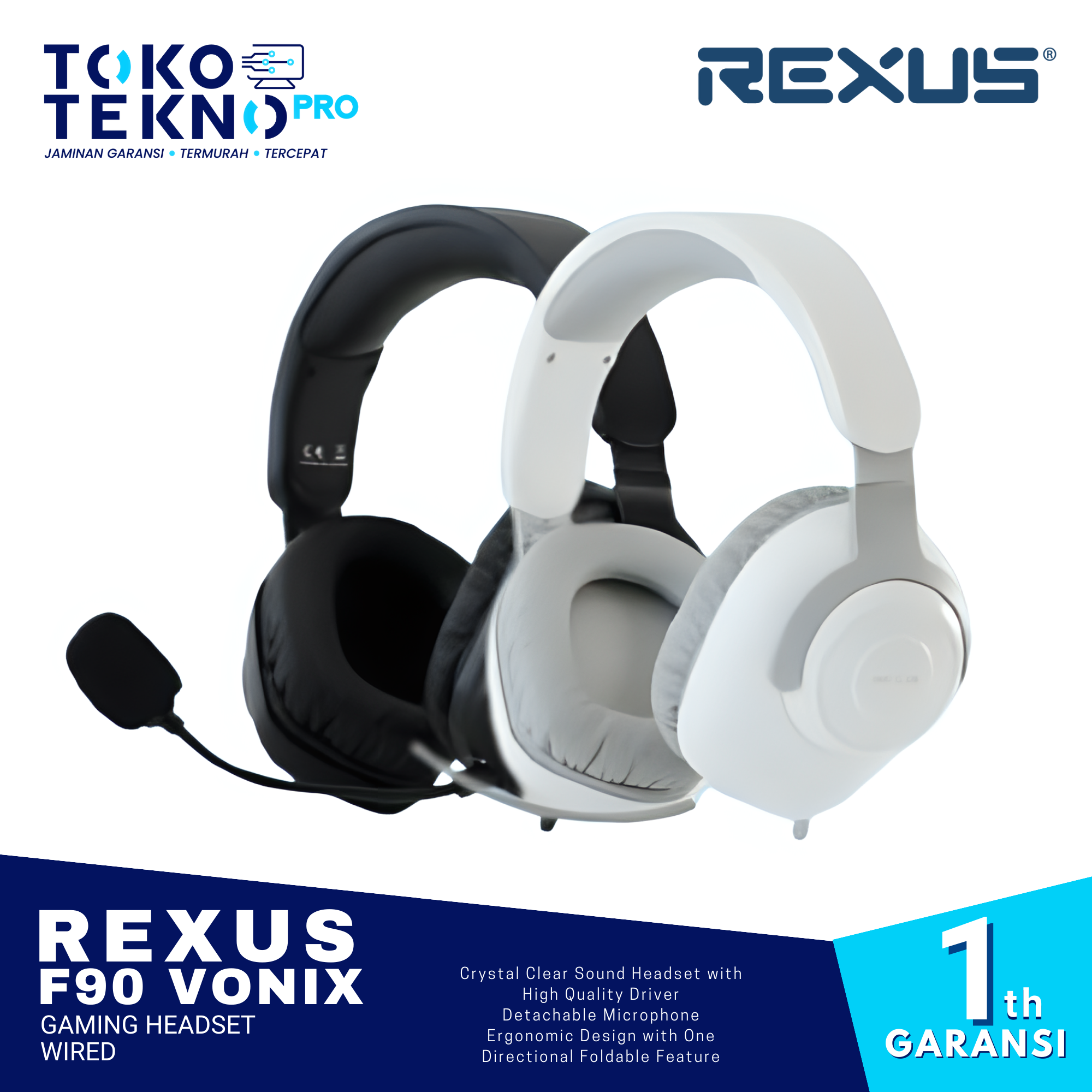 Rexus F90 Vonix Gaming Headset Wired