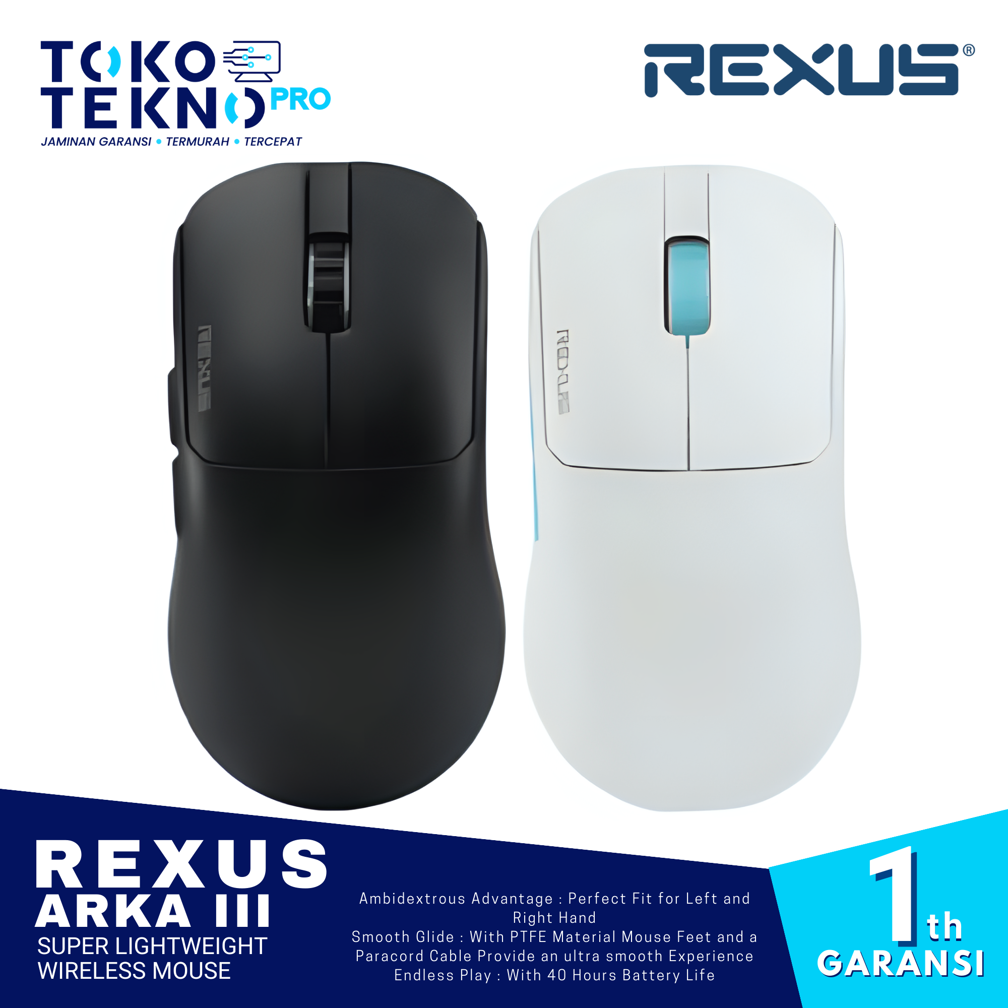 Rexus Arka III / 3 / RX-112 / RX112 Super Lightweight Wireless Mouse