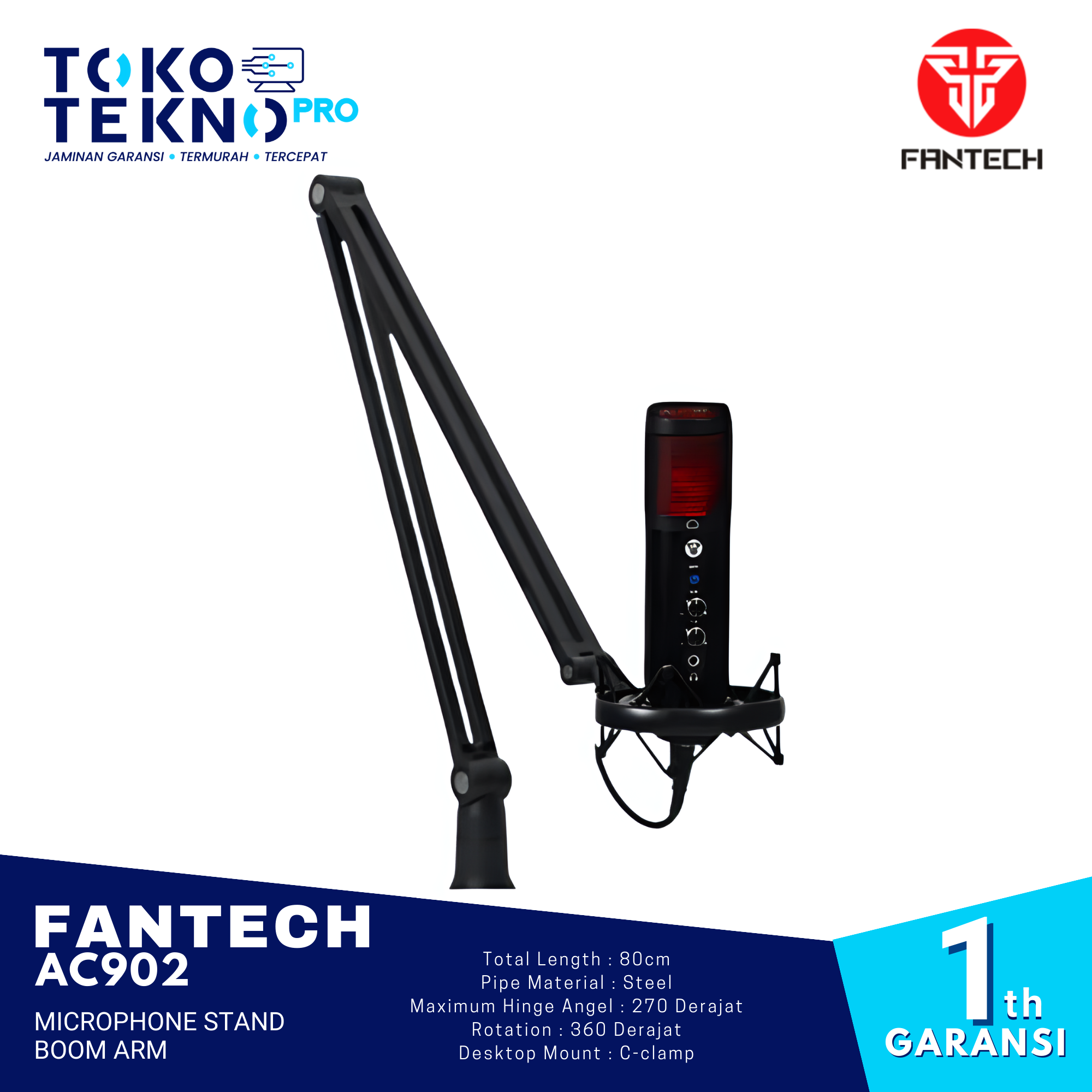 Fantech AC902 Microphone Stand Boom Arm
