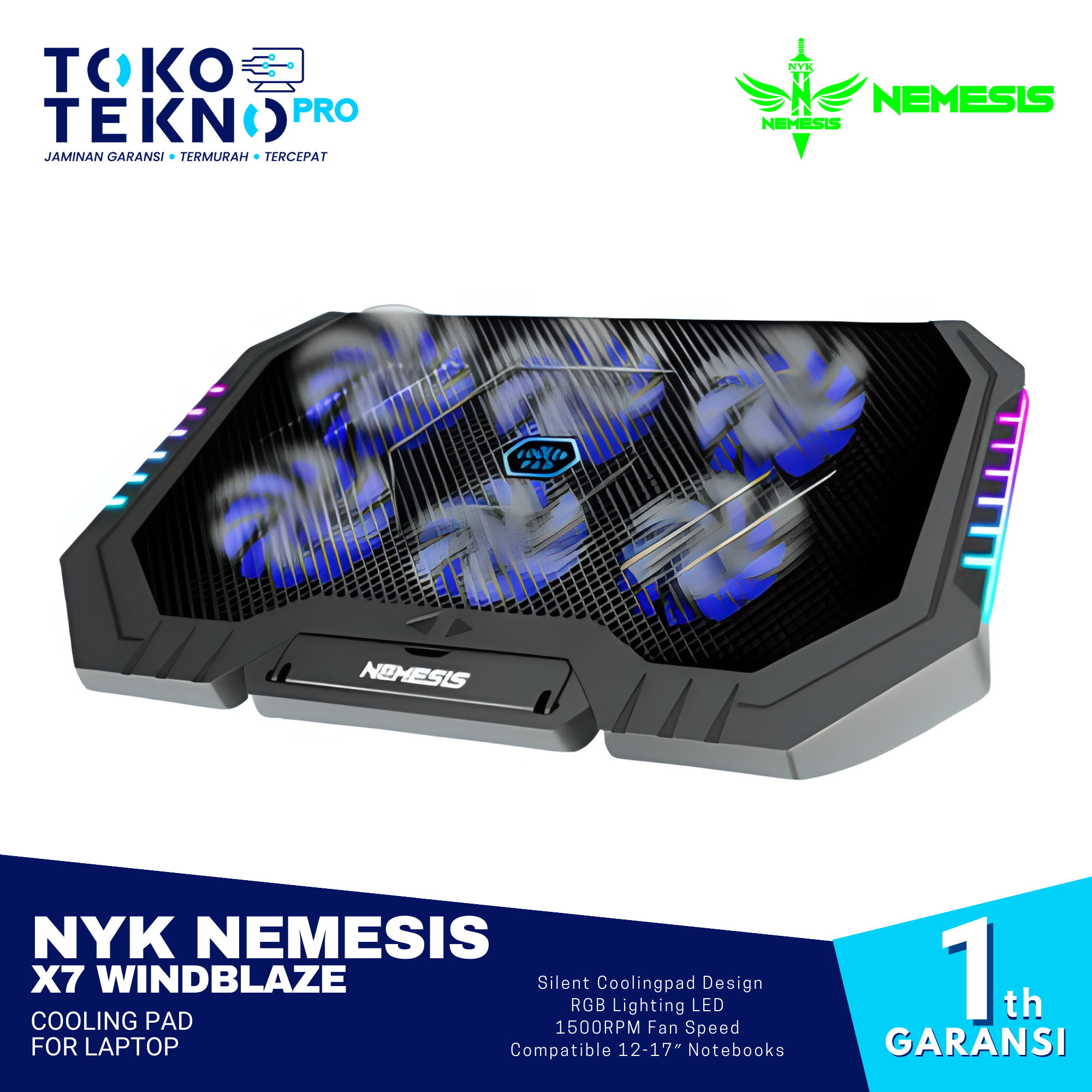 NYK Nemesis X7 Windblaze Cooling Pad