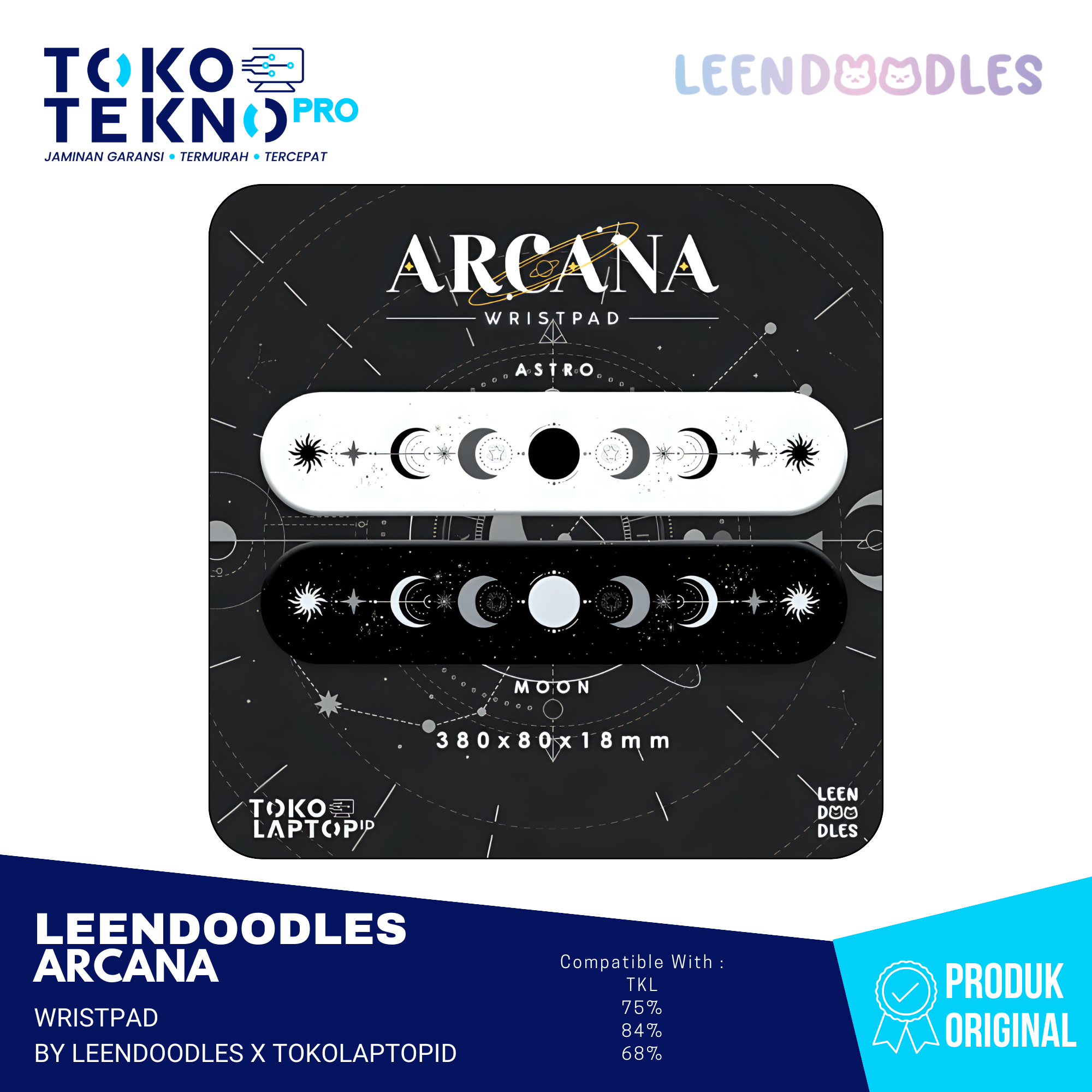 Arcana Wristpad By Leendoodles x Tokolaptopid Monochrome Edition
