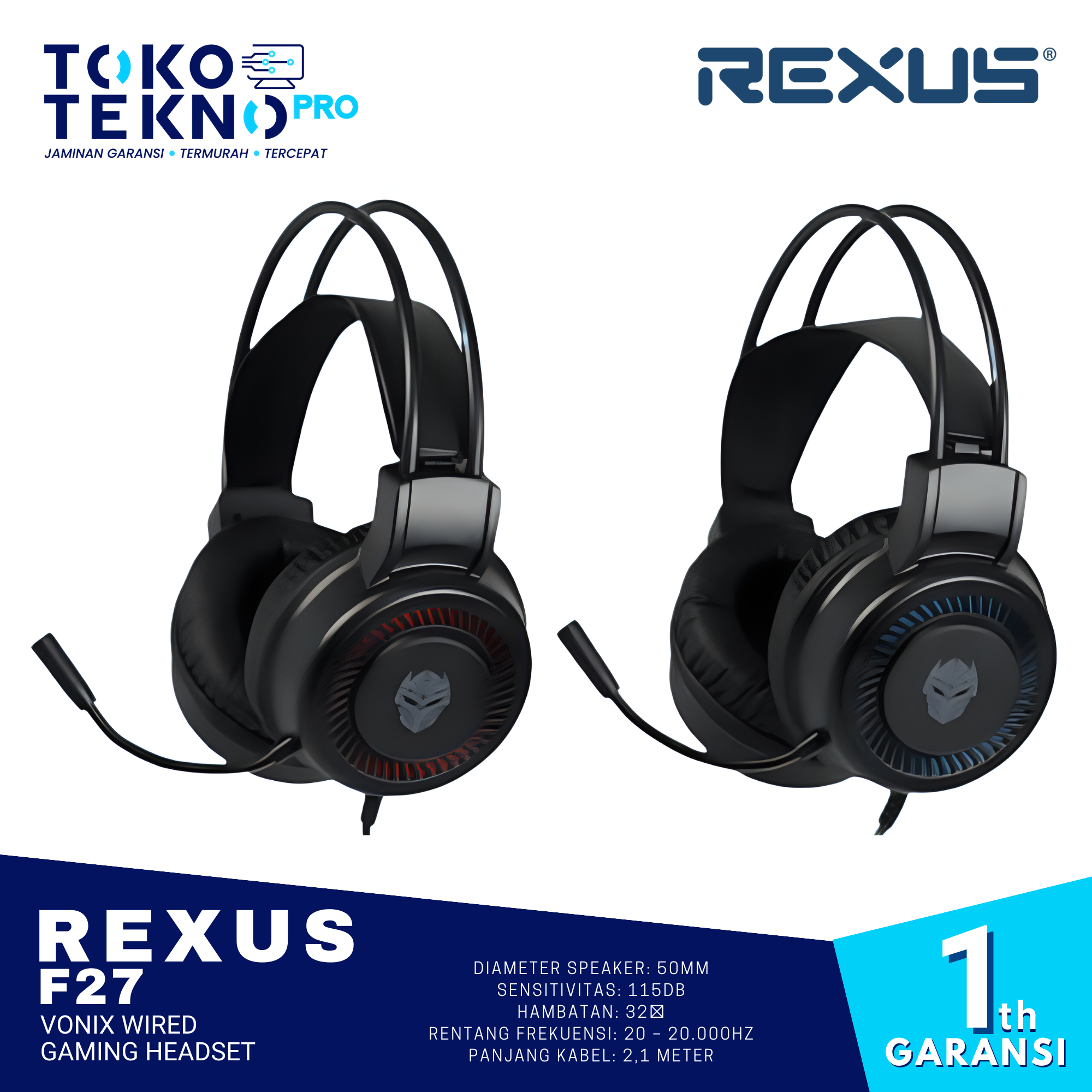 Rexus F27 Vonix Wired Gaming Headset