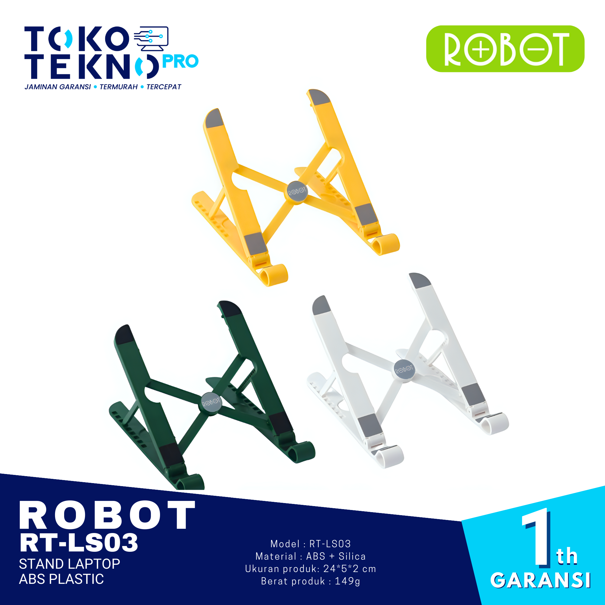 Robot RT LS03 Stand Laptop ABS Plastic