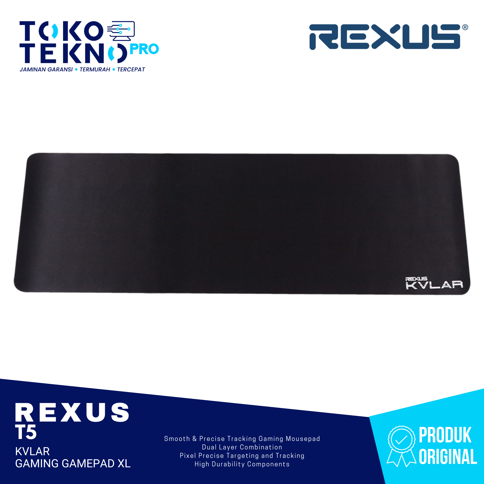 Rexus T5 Kvlar Gaming Mousepad XL Edition