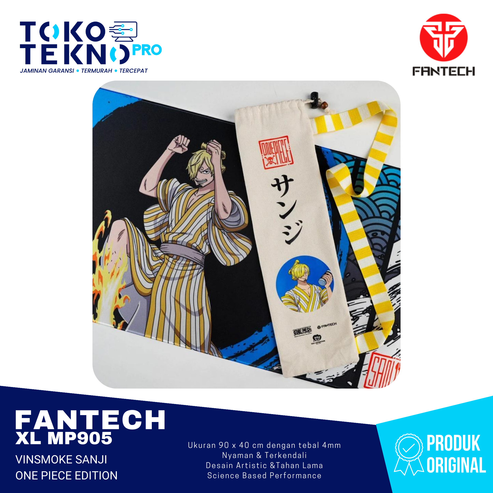 Fantech Deskmat Sanji One Piece Edition Mousepad XL MP905