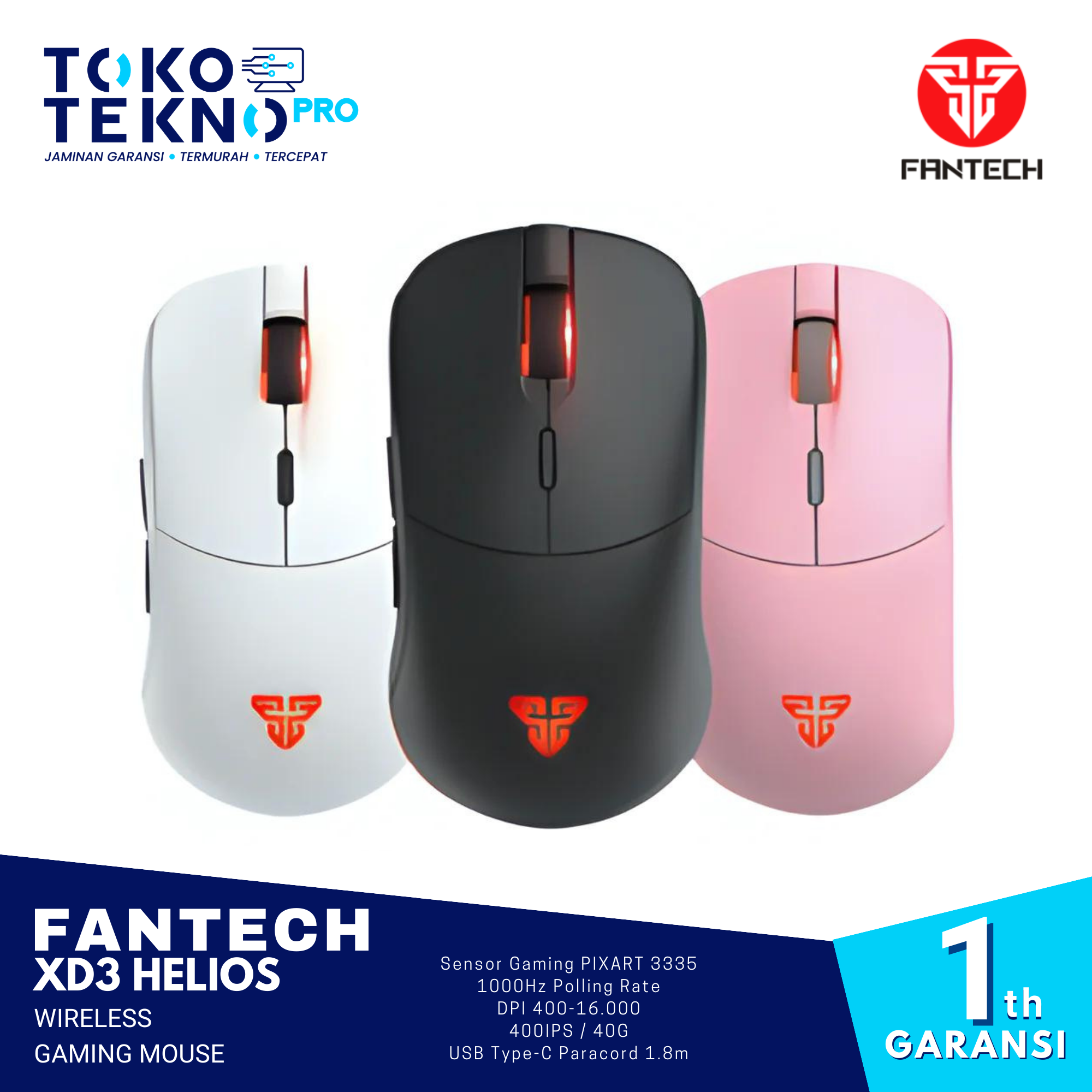 Fantech XD3 Helios Wireless Gaming Mouse