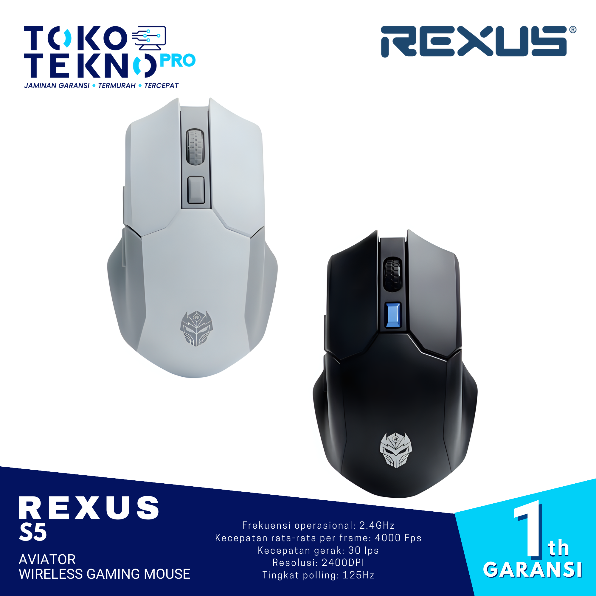 Rexus S5 Aviator Wireless Gaming Mouse