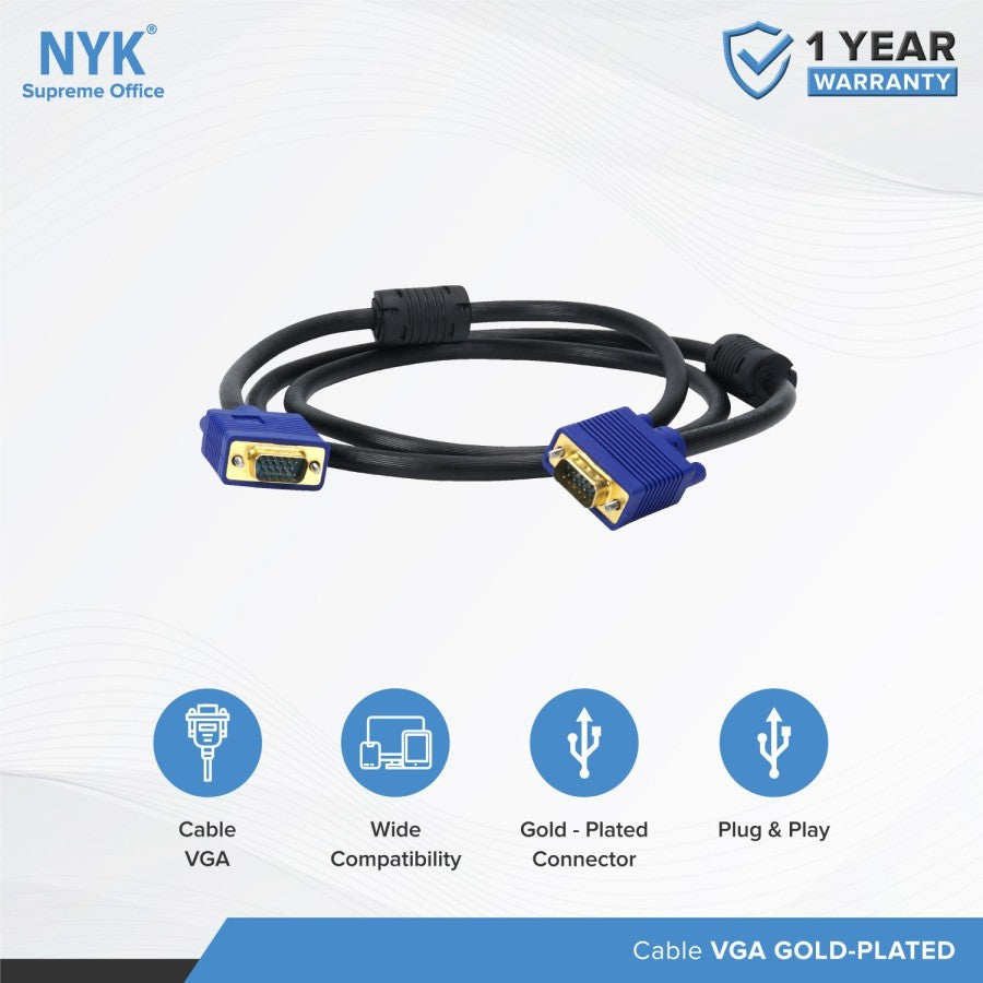 NYK Kabel Cable VGA Gold Plate